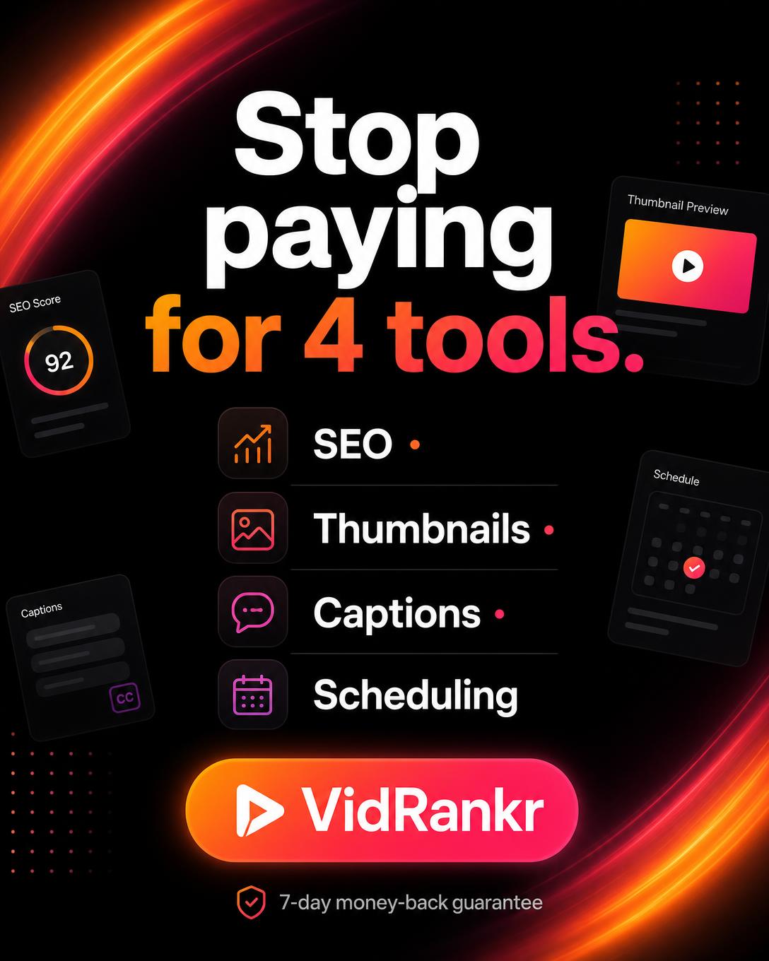 VidRankr vertical story promotional graphic
