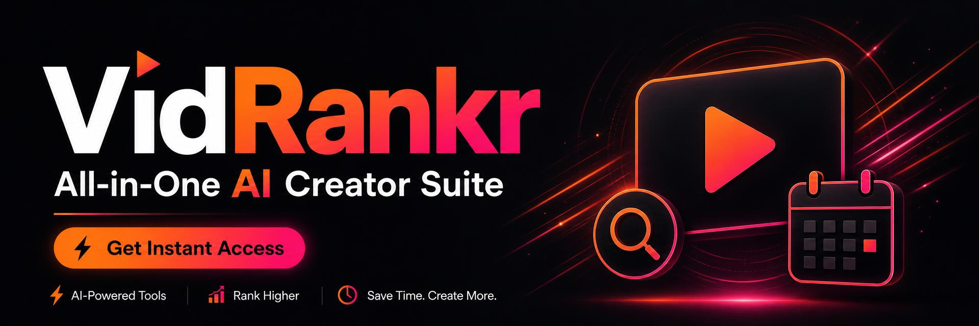 VidRankr wide promotional banner