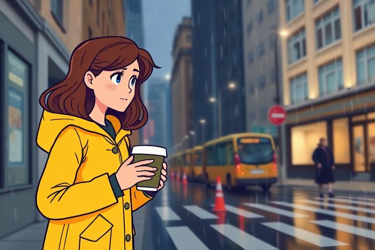 Cartoon style example frame for a video being titled